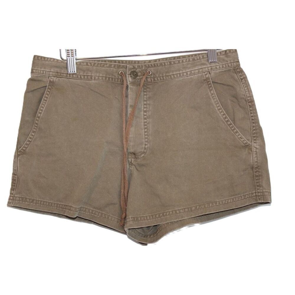 Womens J.Crew Brown Cotton Slash Pockets Tie Waist Mid Rise Chino Shorts Size S